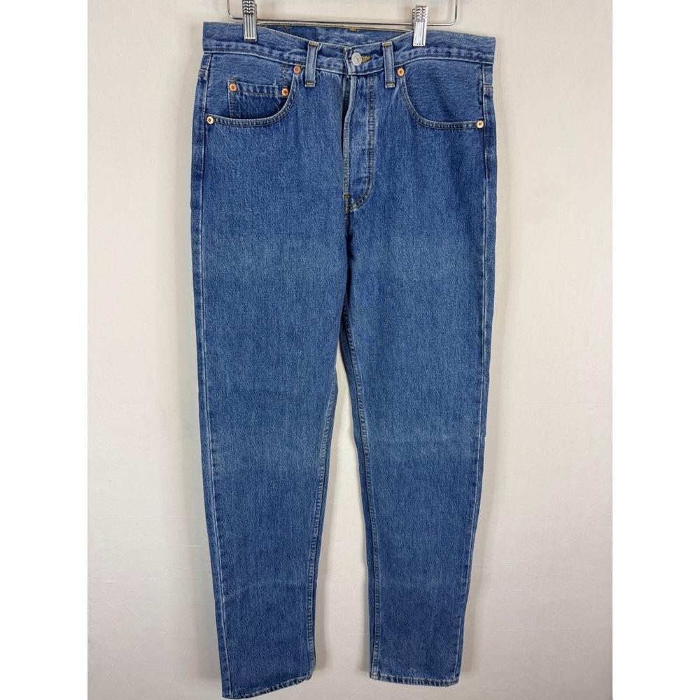 VIntage 90s Levis XX 501 Mens Button Fly Straight Blue Denim Jeans 32x36
